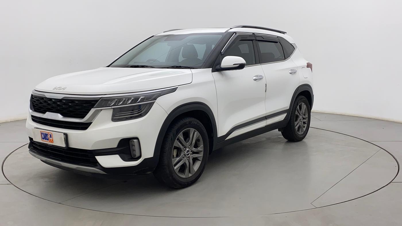 2022 KIA SELTOS HTX 1.5 CVT PETROL, Petrol, Automatic, 26,818 km, Left Front Diagonal