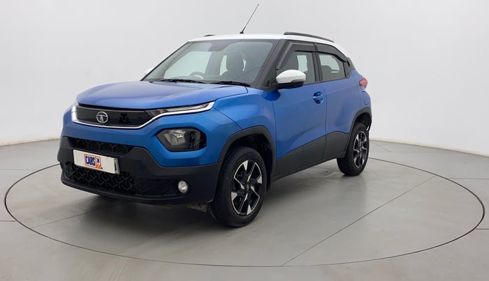 2022 Tata PUNCH CREATIVE AMT 1.2 RTN DUAL TONE, Petrol, Automatic, 11,206 km, Left Front Diagonal