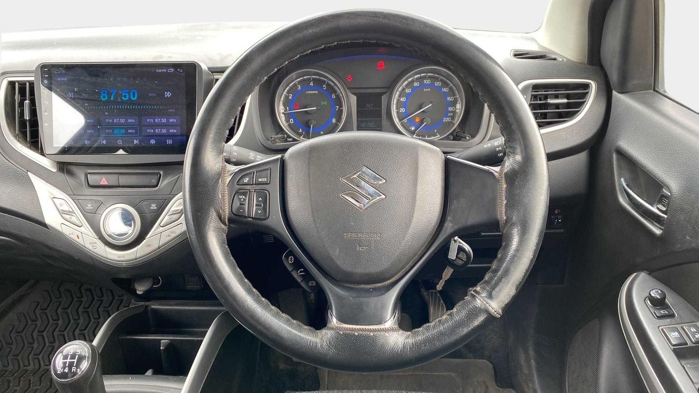2016 Maruti Baleno DELTA PETROL 1.2, Petrol, Manual, 40,131 km, Steering Wheel Close Up