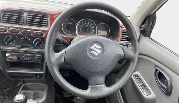 2011 Maruti Alto K10 VXI, Petrol, Manual, 1,23,621 km, Steering Wheel Close Up