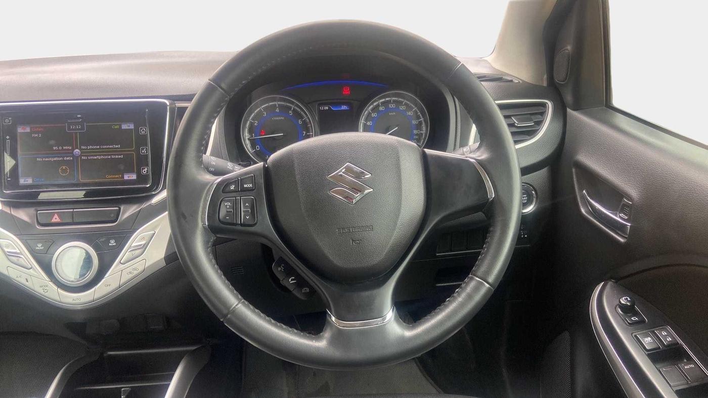 2018 Maruti Baleno ALPHA PETROL 1.2, Petrol, Manual, 23,678 km, Steering Wheel Close Up