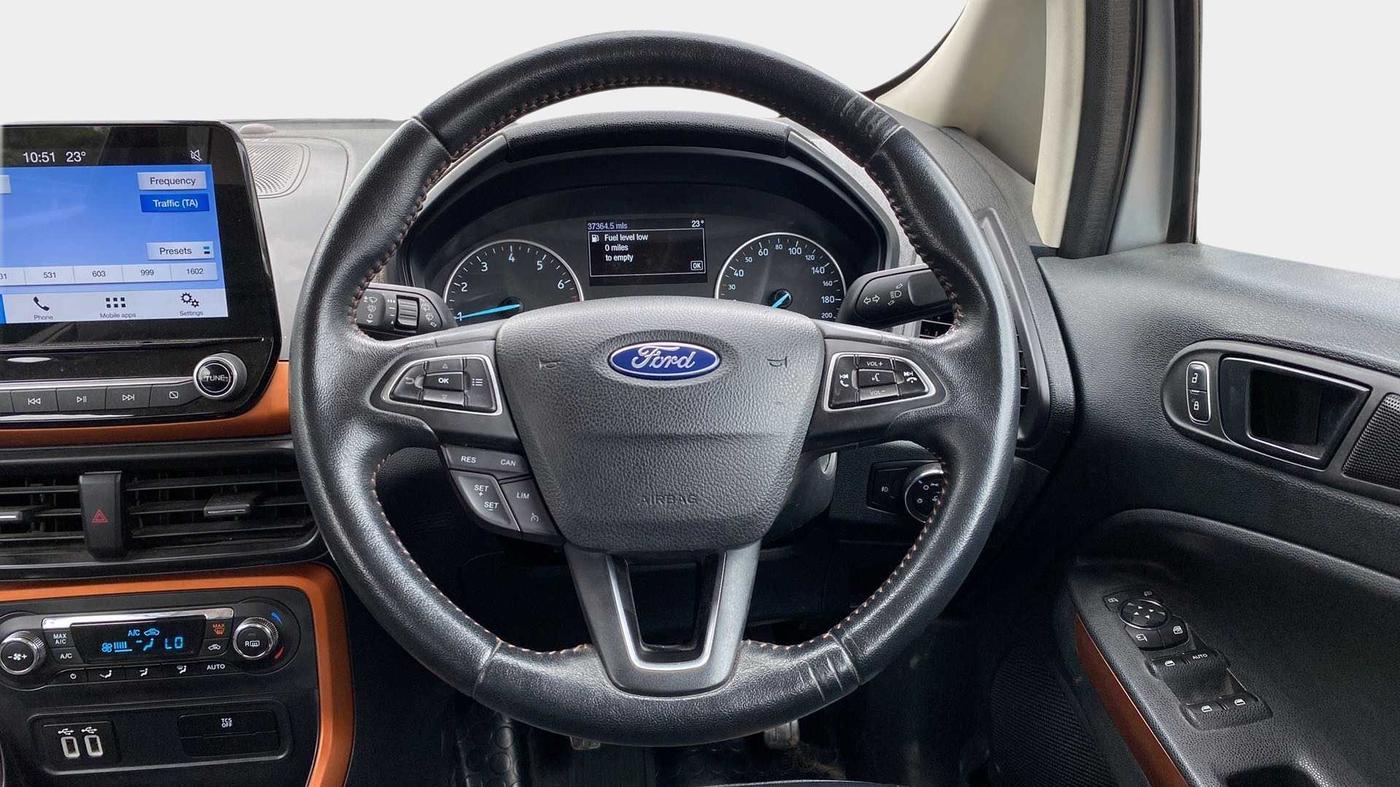 2018 Ford Ecosport TITANIUM 1.0L ECOBOOST SPORTS(SUNROOF), Petrol, Manual, 37,349 km, Steering Wheel Close Up