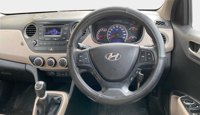 2015 Hyundai Grand i10 SPORTZ 1.2 KAPPA VTVT, Petrol, Manual, 34,580 km, Steering Wheel Close Up
