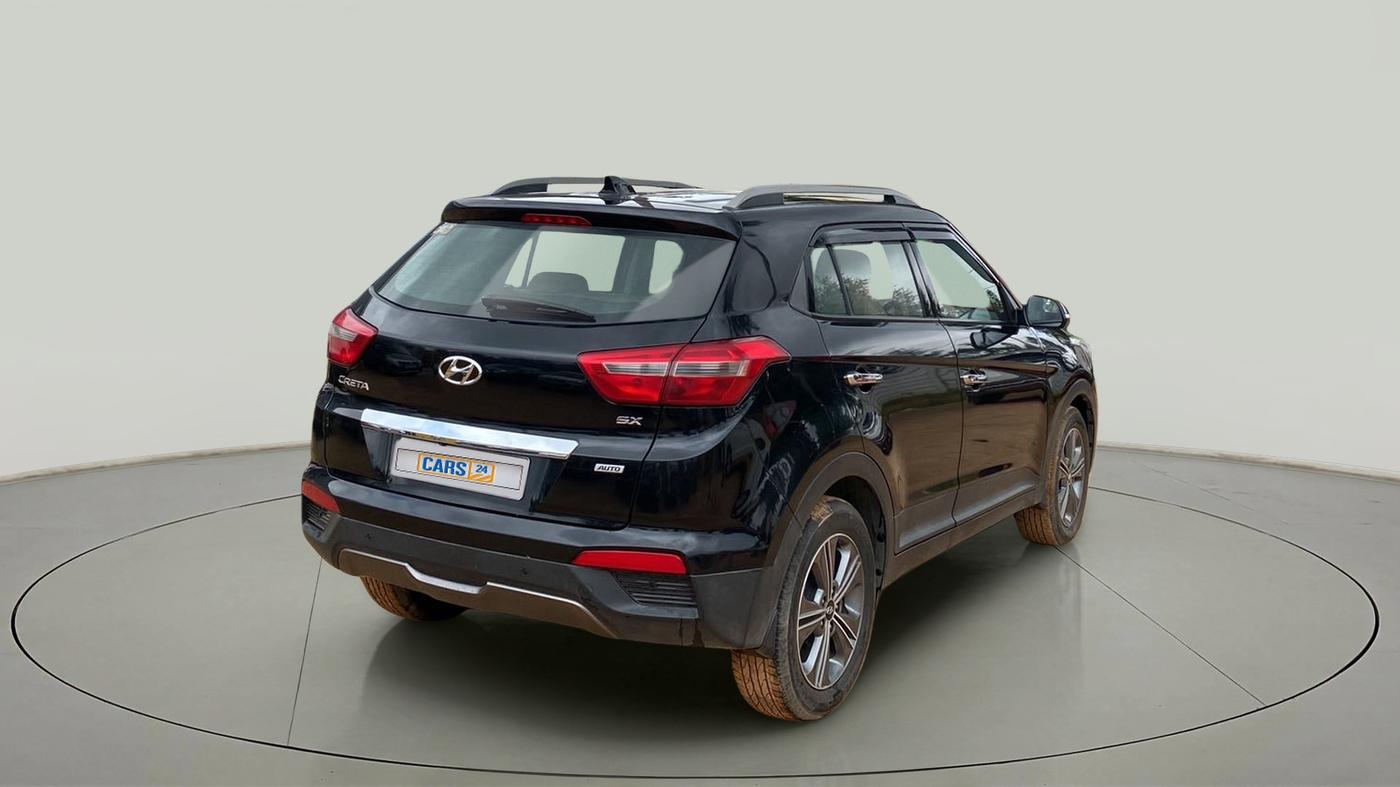 2018 Hyundai Creta SX PLUS AT 1.6 DIESEL, CNG, Automatic, 14,451 km, Right Back Diagonal