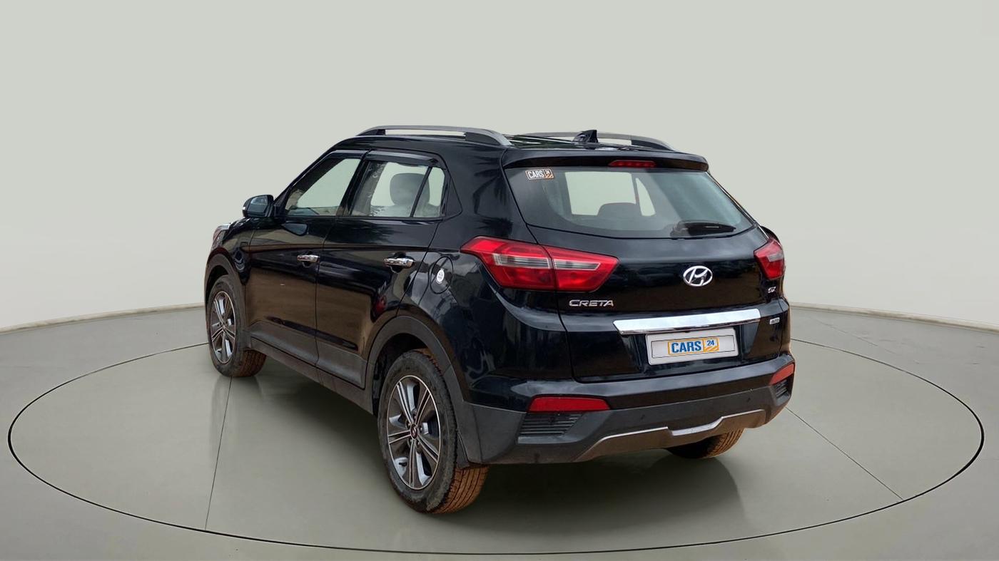 2018 Hyundai Creta SX PLUS AT 1.6 DIESEL, CNG, Automatic, 14,451 km, Left Back Diagonal