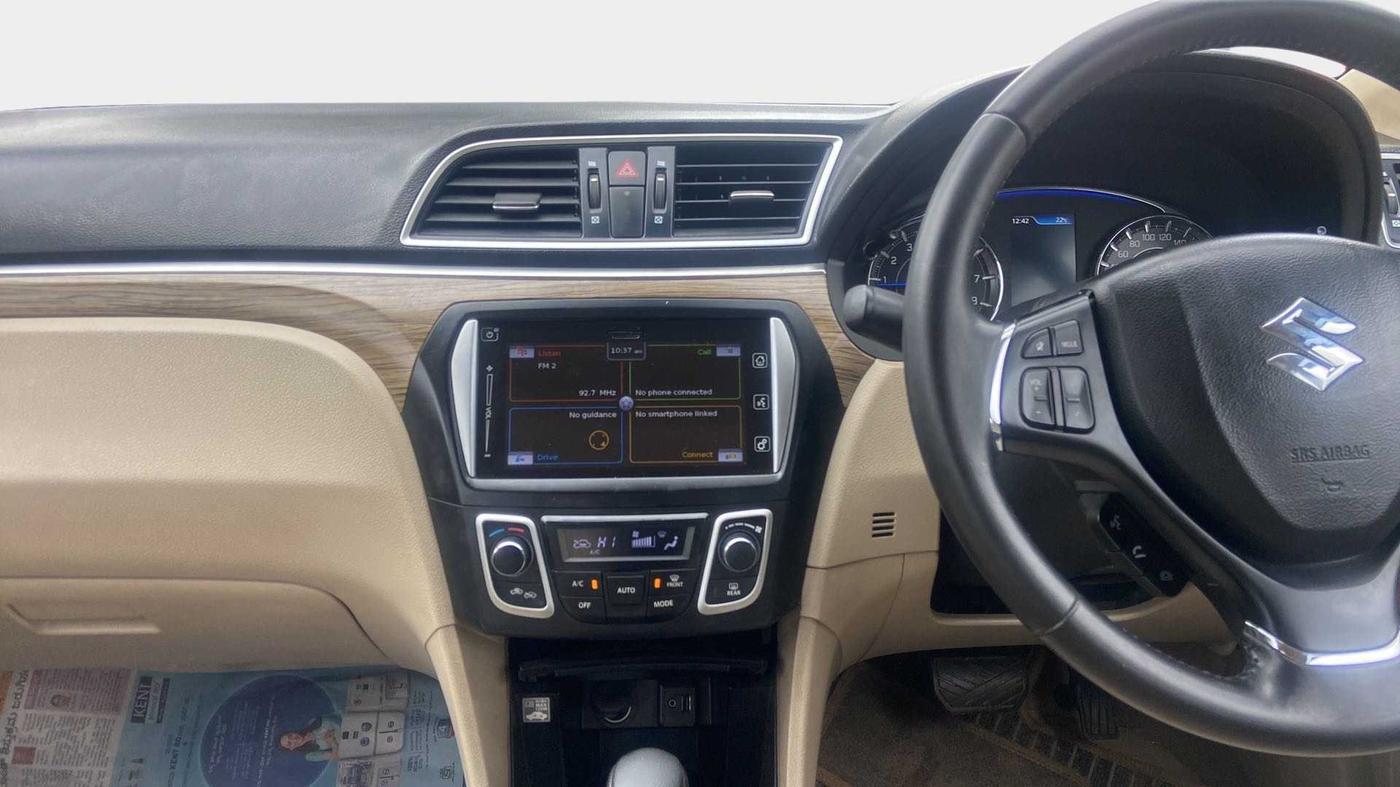 2019 Maruti Ciaz ALPHA  AT 1.5 SHVS PETROL, Petrol, Automatic, 41,774 km, Air Conditioner