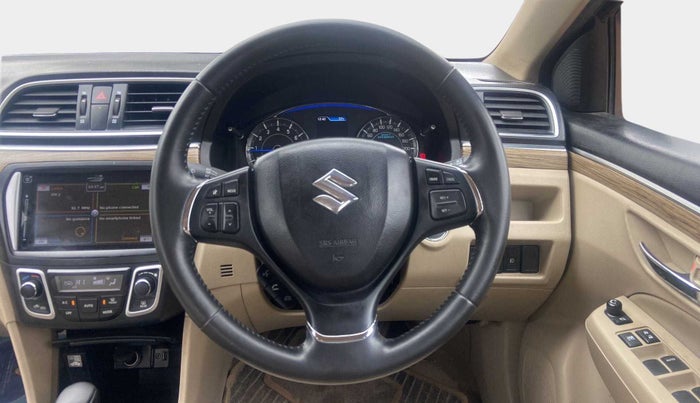 2019 Maruti Ciaz ALPHA  AT 1.5 SHVS PETROL, Petrol, Automatic, 41,774 km, Steering Wheel Close Up