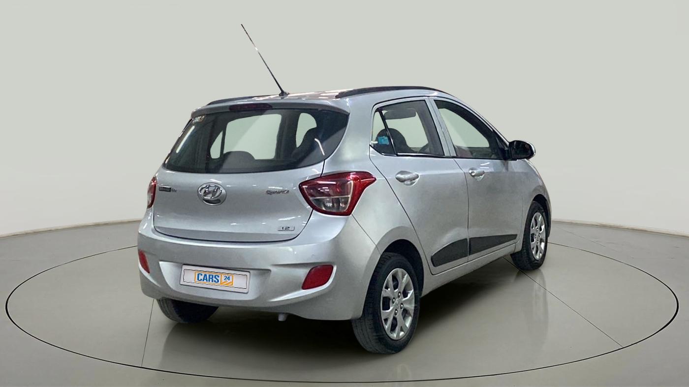 2016 Hyundai Grand i10 SPORTZ 1.2 KAPPA VTVT, CNG, Manual, 58,728 km, Right Back Diagonal