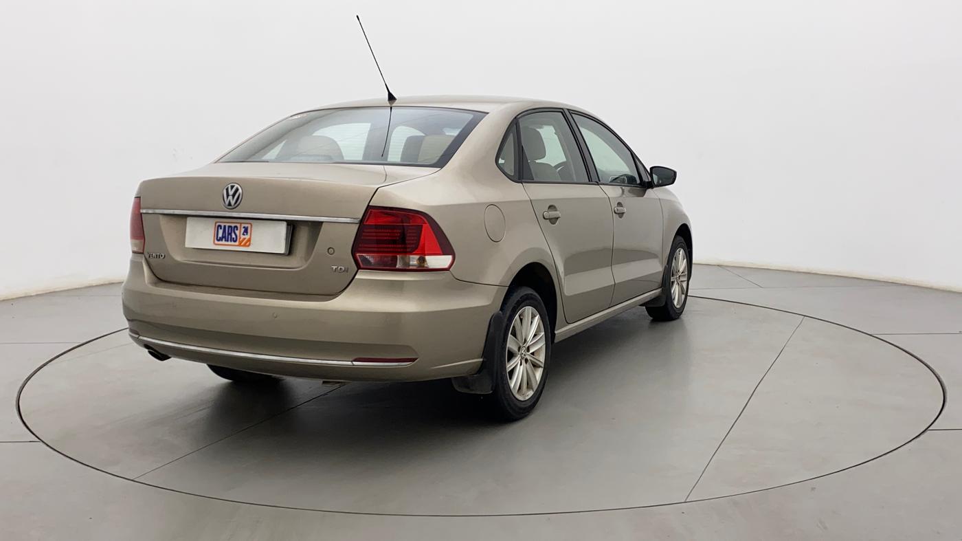2016 Volkswagen Vento HIGHLINE 1.5 AT, Diesel, Automatic, 1,12,963 km, Right Back Diagonal