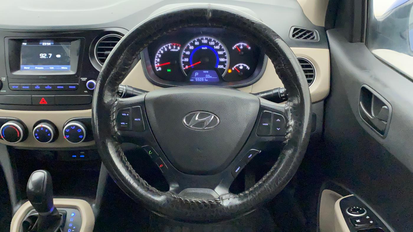 2019 Hyundai Grand i10 MAGNA AT 1.2 KAPPA VTVT, Petrol, Automatic, 55,265 km, Steering Wheel Close Up
