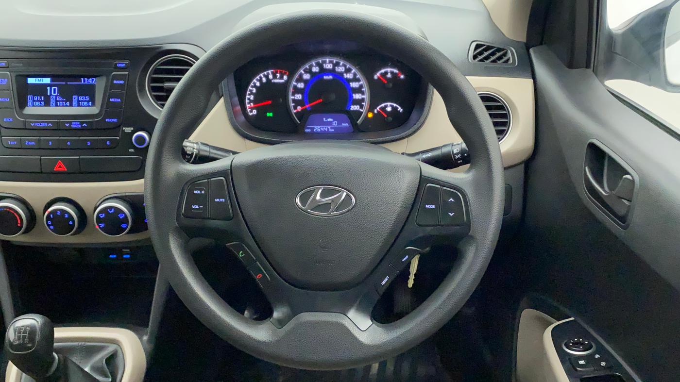 2018 Hyundai Grand i10 MAGNA 1.2 KAPPA VTVT, Petrol, Manual, 26,447 km, Steering Wheel Close Up