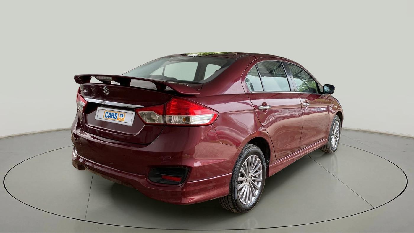 2017 Maruti Ciaz S 1.4 MT PETROL, Petrol, Manual, 73,948 km, Right Back Diagonal