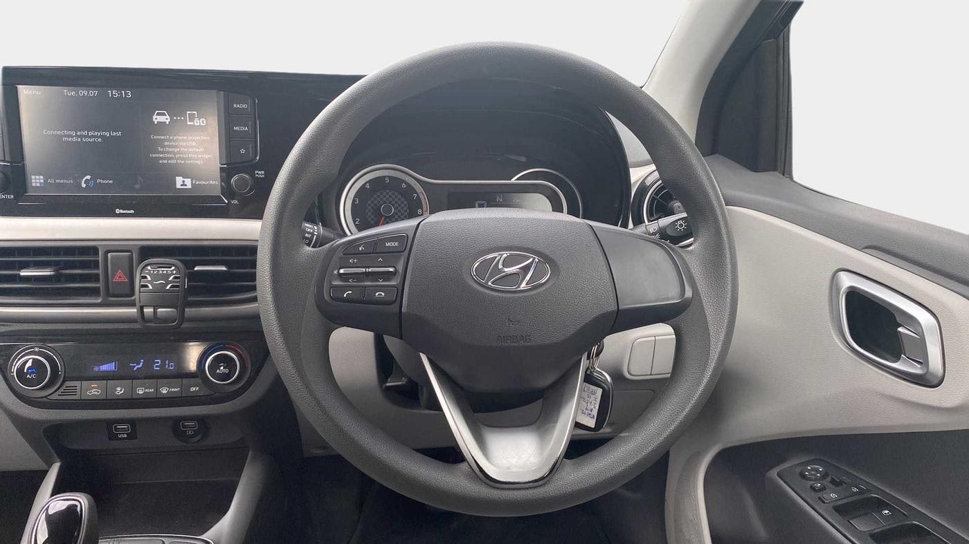 2019 Hyundai GRAND I10 NIOS SPORTZ AMT 1.2 KAPPA VTVT, Petrol, Automatic, 18,291 km, Steering Wheel Close Up