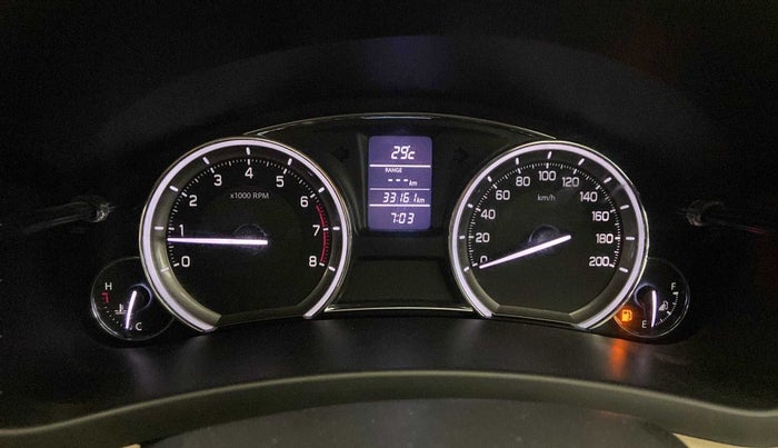 2017 Maruti Ciaz ZETA 1.4  MT PETROL, Petrol, Manual, 33,161 km, Odometer Image