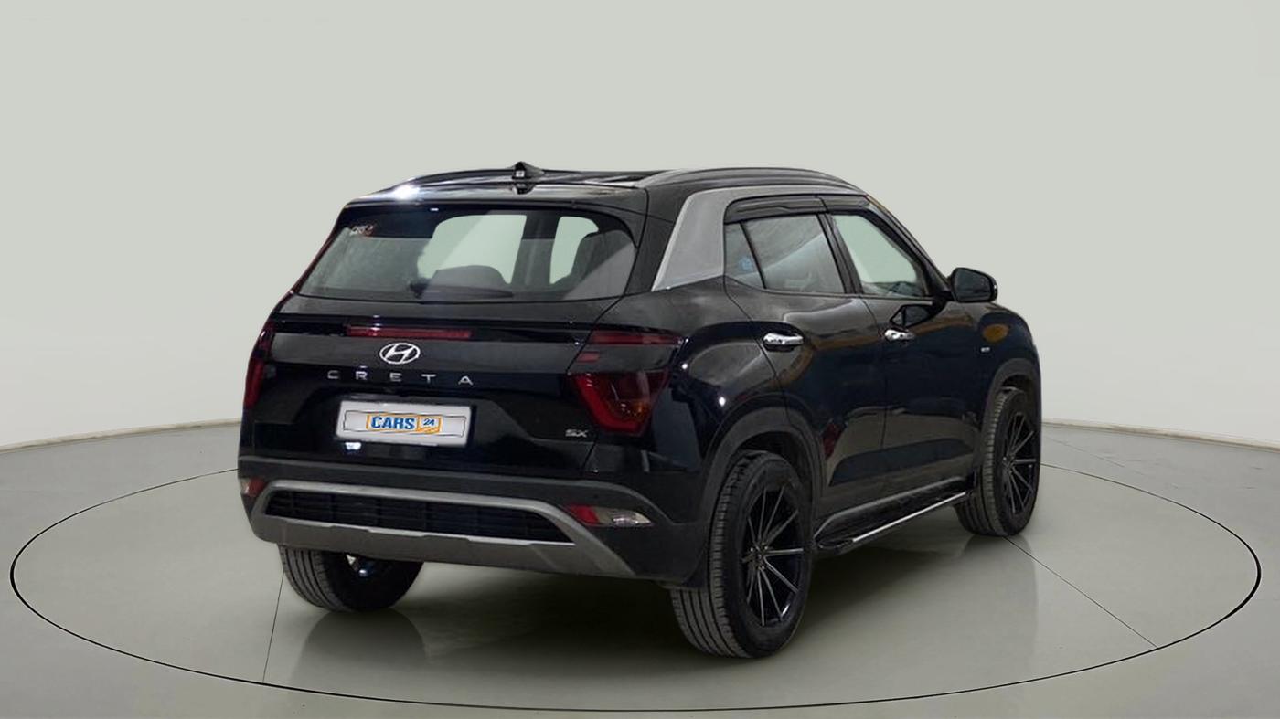 2022 Hyundai Creta SX IVT 1.5 PETROL, Petrol, Automatic, 23,516 km, Right Back Diagonal