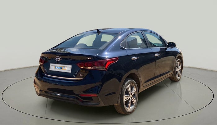 2019 Hyundai Verna 1.6 VTVT SX + AT, Petrol, Automatic, 37,380 km, Right Back Diagonal
