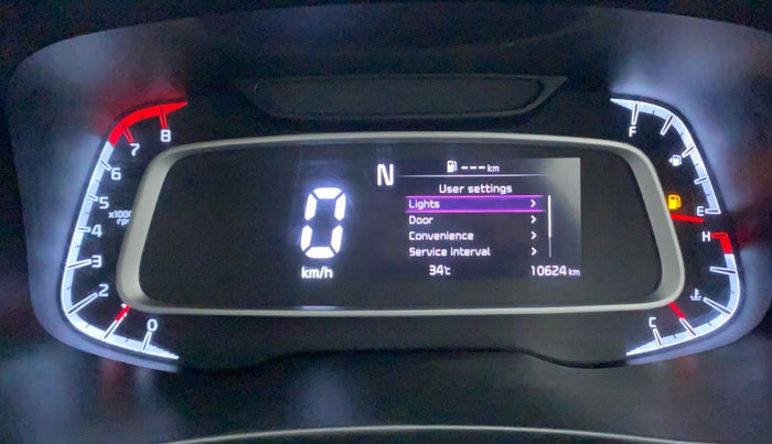2022 KIA SONET HTX 1.0 IMT, Petrol, Manual, 10,624 km, Odometer Image