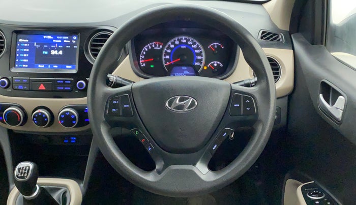 2017 Hyundai Grand i10 SPORTZ (O) 1.2 KAPPA VTVT, Petrol, Manual, 60,103 km, Steering Wheel Close Up