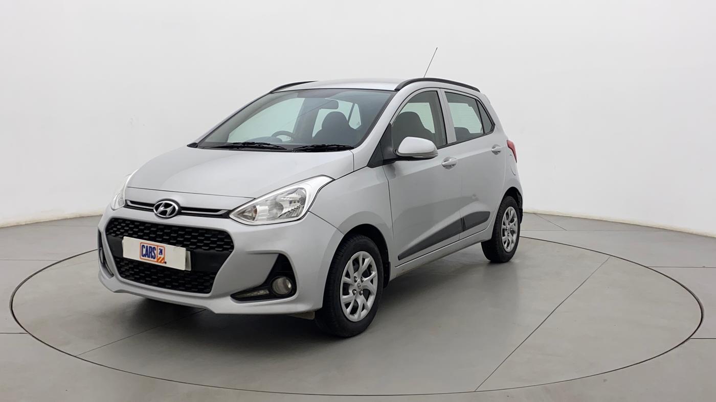 2017 Hyundai Grand i10 SPORTZ (O) 1.2 KAPPA VTVT, Petrol, Manual, 60,103 km, Left Front Diagonal