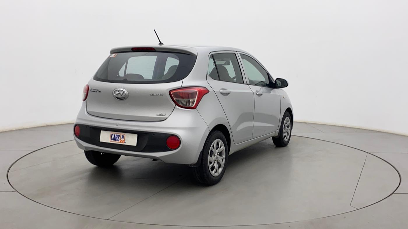 2017 Hyundai Grand i10 SPORTZ 1.2 KAPPA VTVT, Petrol, Manual, 55,110 km, Right Back Diagonal