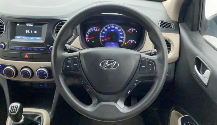 2017 Hyundai Grand i10 SPORTZ 1.2 KAPPA VTVT, Petrol, Manual, 55,110 km, Steering Wheel Close Up