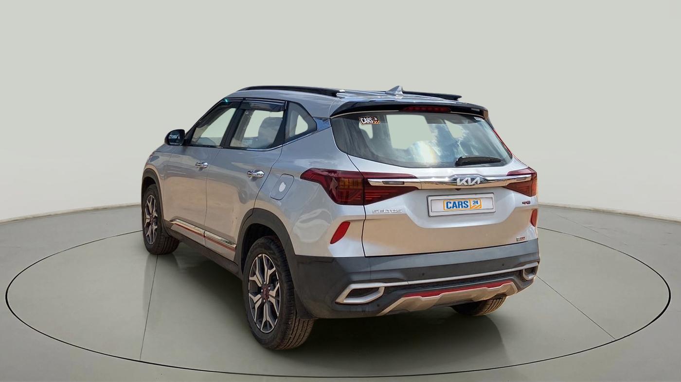 2022 KIA SELTOS GTX (O) 1.4, Petrol, Manual, 8,827 km, Left Back Diagonal