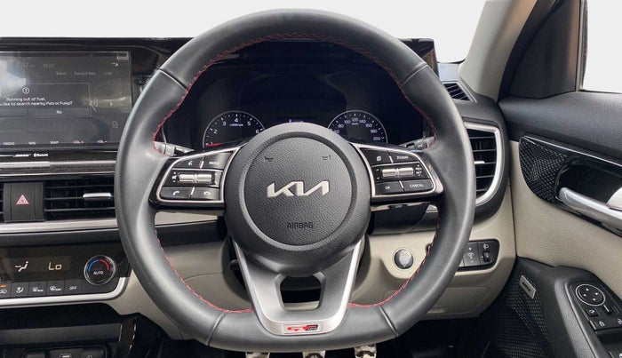 2022 KIA SELTOS GTX (O) 1.4, Petrol, Manual, 8,827 km, Steering Wheel Close Up