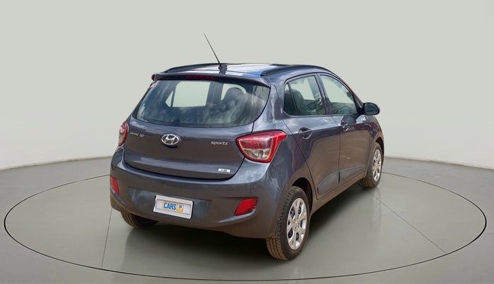 2016 Hyundai Grand i10 SPORTZ 1.2 KAPPA VTVT, Petrol, Manual, 70,403 km, Right Back Diagonal