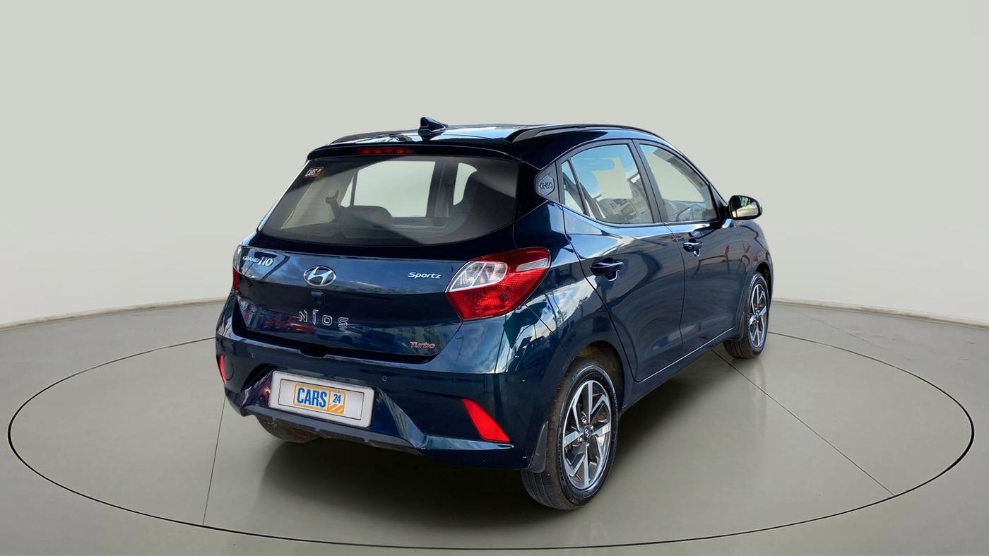 2022 Hyundai GRAND I10 NIOS SPORTZ 1.0 TURBO GDI, Petrol, Manual, 19,237 km, Right Back Diagonal