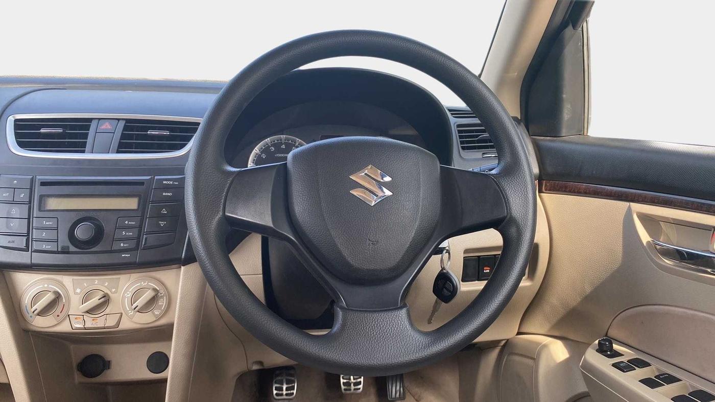 2013 Maruti Swift Dzire VXI, Petrol, Manual, 88,594 km, Steering Wheel Close Up
