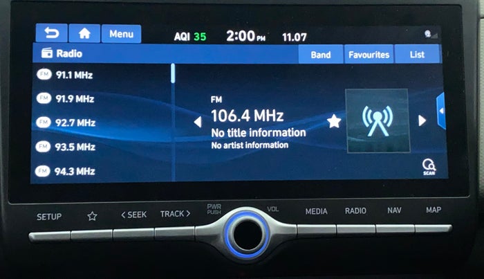 2020 Hyundai Creta SX IVT 1.5 PETROL, Petrol, Automatic, 30,980 km, Infotainment System