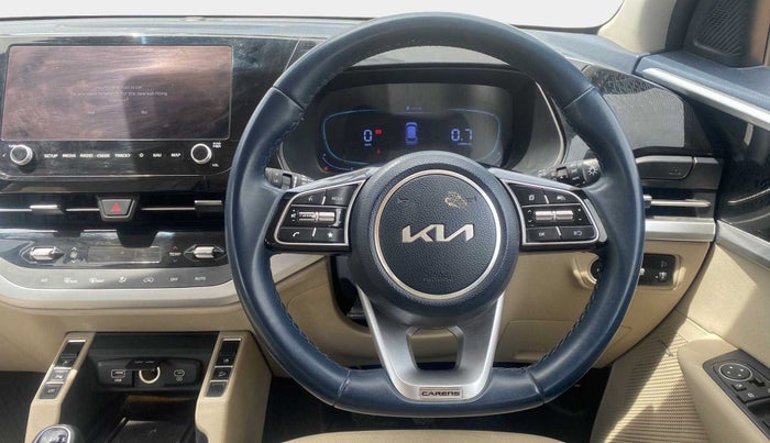 2022 KIA CARENS LUXURY PLUS 1.4 PETROL 7 STR, Petrol, Manual, 40,953 km, Steering Wheel Close Up