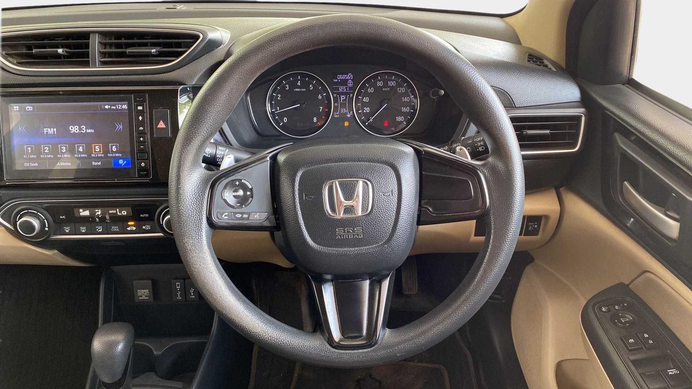 2020 Honda Amaze 1.2L I-VTEC VX CVT, Petrol, Automatic, 68,803 km, Steering Wheel Close Up