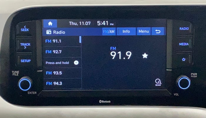 2020 Hyundai GRAND I10 NIOS SPORTZ 1.2 KAPPA VTVT, Petrol, Manual, 26,869 km, Infotainment System