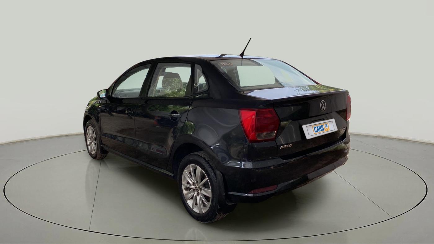 2017 Volkswagen Ameo HIGHLINE PLUS 1.5L 16 ALLOY, Diesel, Manual, 1,02,204 km, Left Back Diagonal