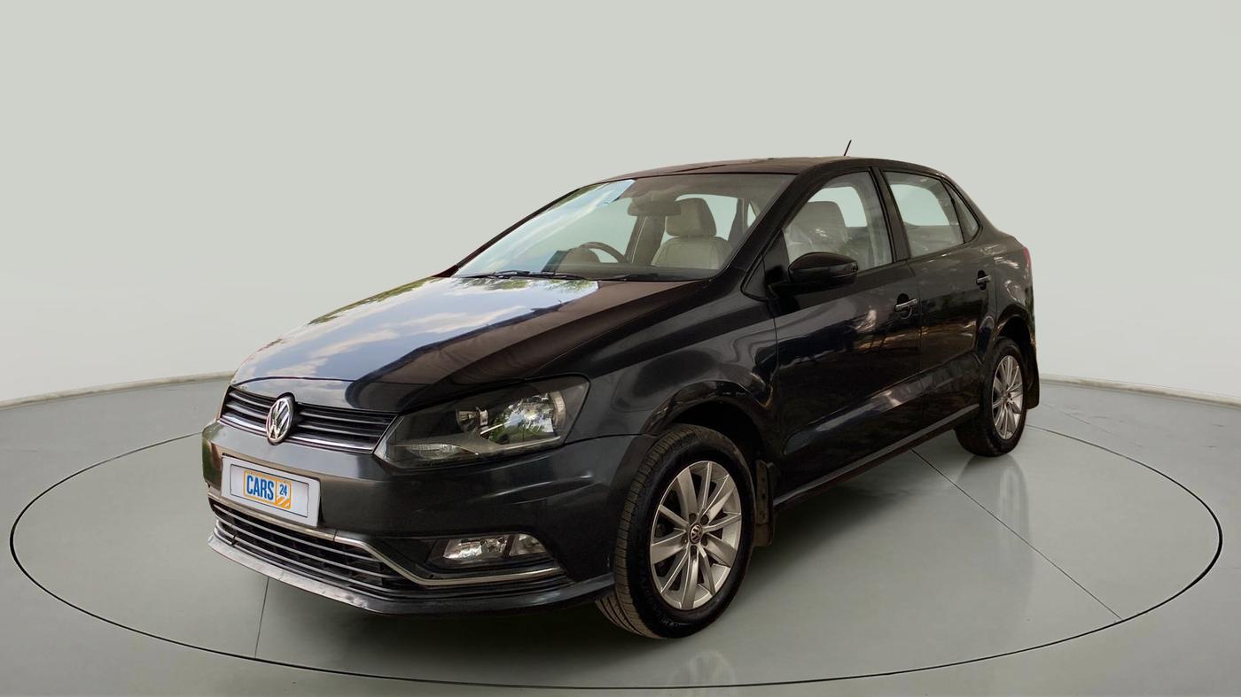 2017 Volkswagen Ameo HIGHLINE PLUS 1.5L 16 ALLOY, Diesel, Manual, 1,02,204 km, Left Front Diagonal