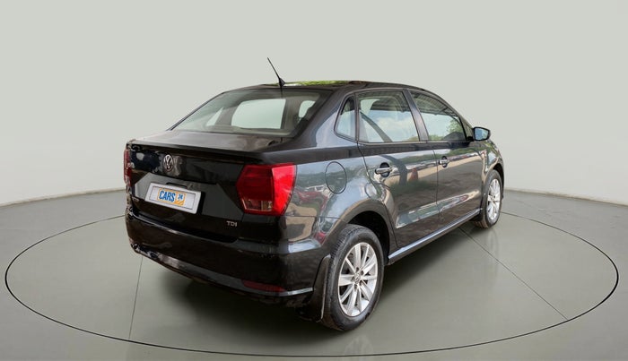 2017 Volkswagen Ameo HIGHLINE PLUS 1.5L 16 ALLOY, Diesel, Manual, 1,02,204 km, Right Back Diagonal