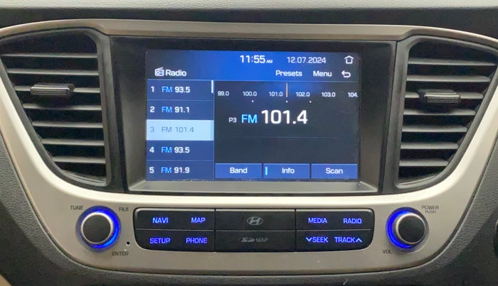 2019 Hyundai Verna 1.6 VTVT SX, Petrol, Manual, 62,608 km, Infotainment System