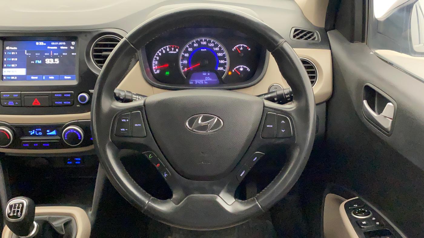 2019 Hyundai Grand i10 ASTA 1.2 KAPPA VTVT, Petrol, Manual, 34,321 km, Steering Wheel Close Up
