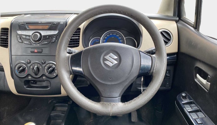 2017 Maruti Wagon R 1.0 VXI, Petrol, Manual, 42,734 km, Steering Wheel Close Up