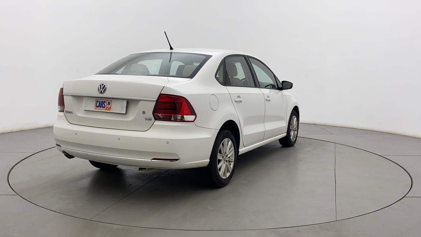2017 Volkswagen Vento HIGHLINE PETROL AT, Petrol, Automatic, 62,617 km, Right Back Diagonal