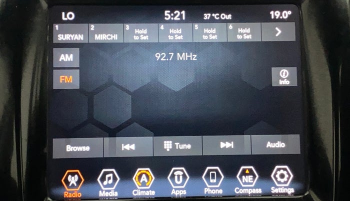 2018 Jeep Compass LIMITED PLUS PETROL AT, Petrol, Automatic, 58,050 km, Infotainment System