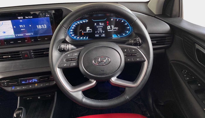 2023 Hyundai NEW I20 ASTA (O) 1.2 AT, Petrol, Automatic, 8,227 km, Steering Wheel Close Up