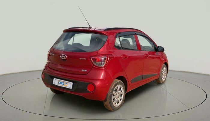 2017 Hyundai Grand i10 SPORTZ (O) 1.2 KAPPA VTVT, Petrol, Manual, 34,512 km, Right Back Diagonal
