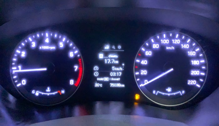 2016 Hyundai Elite i20 ASTA 1.2, Petrol, Manual, 75,036 km, Odometer Image
