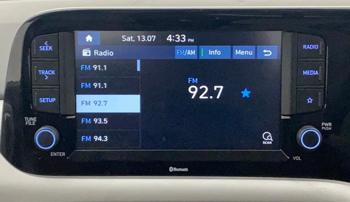 2021 Hyundai GRAND I10 NIOS ASTA AMT 1.2 KAPPA VTVT, Petrol, Automatic, 12,677 km, Infotainment System