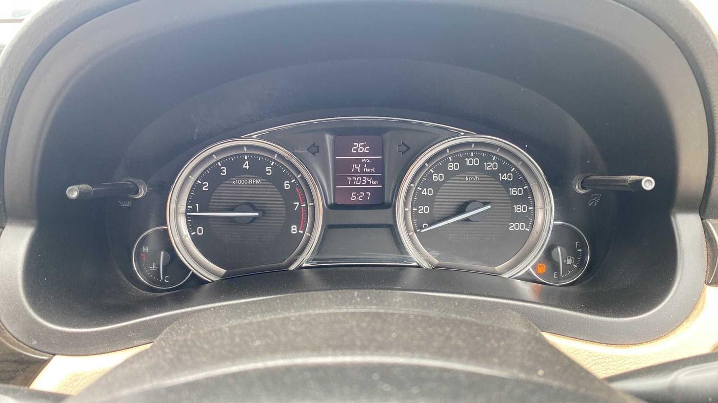 2015 Maruti Ciaz VXI+, Petrol, Manual, 77,302 km, Odometer Image
