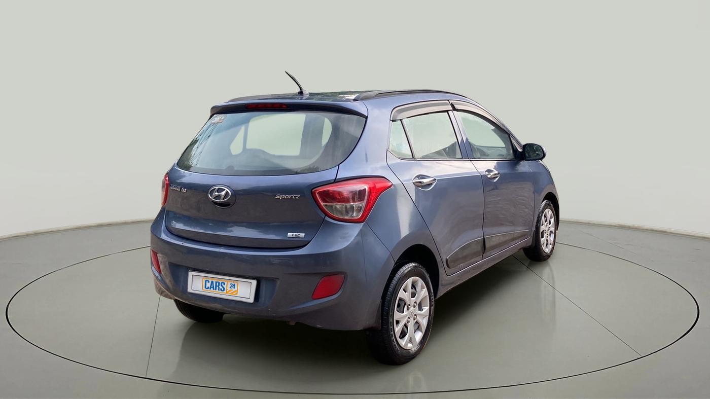 2014 Hyundai Grand i10 SPORTZ 1.2 KAPPA VTVT, Petrol, Manual, 35,541 km, Right Back Diagonal