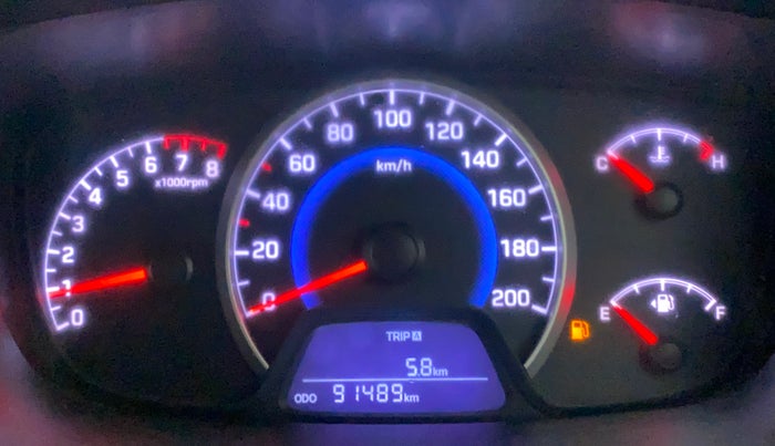 2016 Hyundai Grand i10 MAGNA 1.2 KAPPA VTVT, Petrol, Manual, 91,568 km, Odometer Image