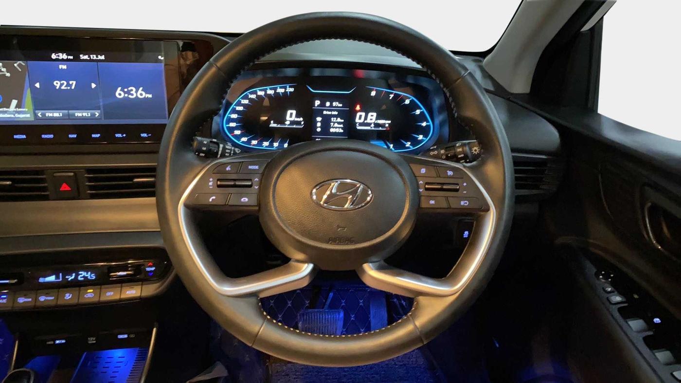 2023 Hyundai NEW I20 ASTA (O) 1.2 AT, Petrol, Automatic, 10,520 km, Steering Wheel Close Up
